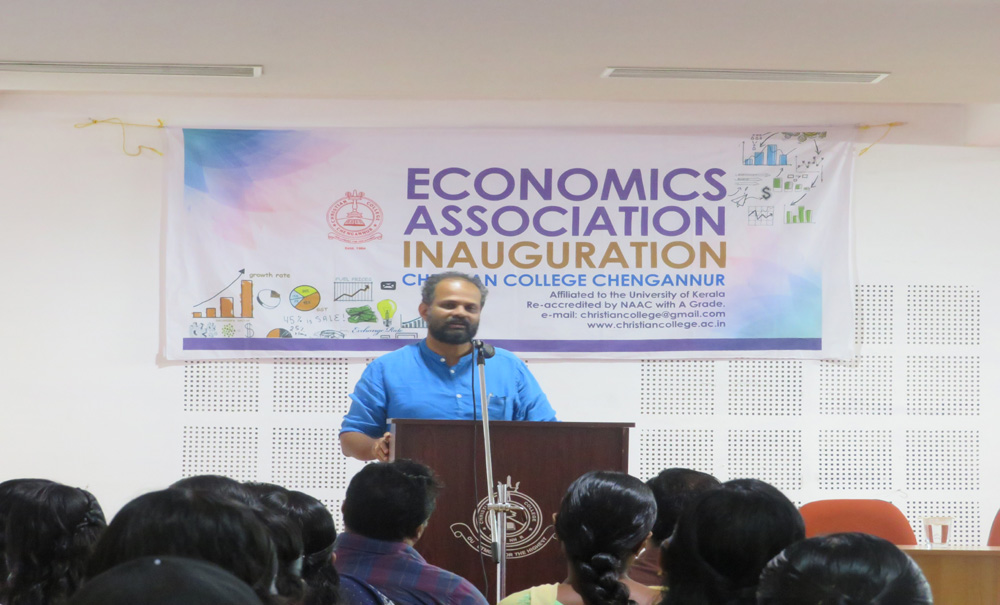 You are currently viewing Economics Association Inauguration Dr. Bino Paul, Professor, TISS Mumbai