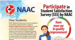 Read more about the article Student Satisfaction Survey (SSS) by NAAC